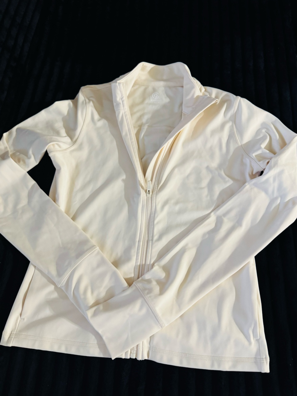 Champion Cream Pullover with Subtle Logo